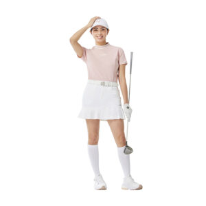 Áo Golf Nữ Tay Ngắn Cổ Mock Script Logo TL521