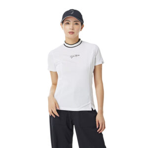 Áo Golf Nữ Tay Ngắn Cổ Mock Script Logo TL521