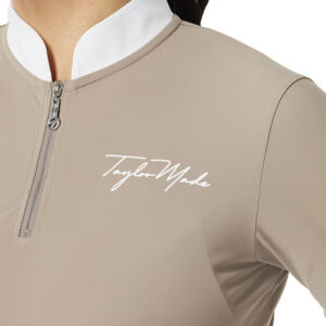 Áo golf nữ tay ngắn zip cổ Mandarin TaylorMade TL516