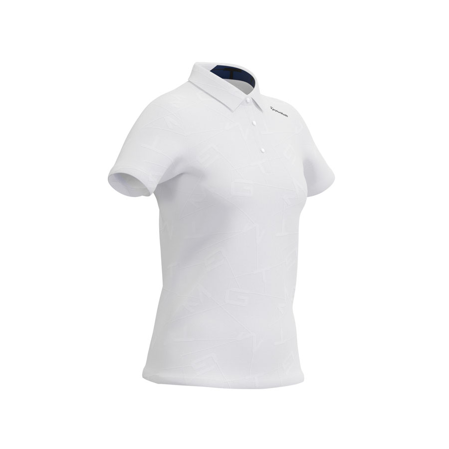 TJ197_N97222_3 Áo Polo Golf Cộc Tay Nữ Letter Graphic TJ197