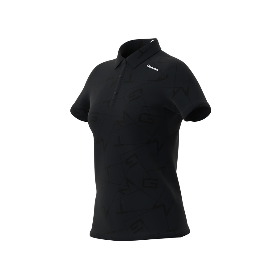 TJ197_N97223_1 Áo Polo Golf Cộc Tay Nữ Letter Graphic TJ197